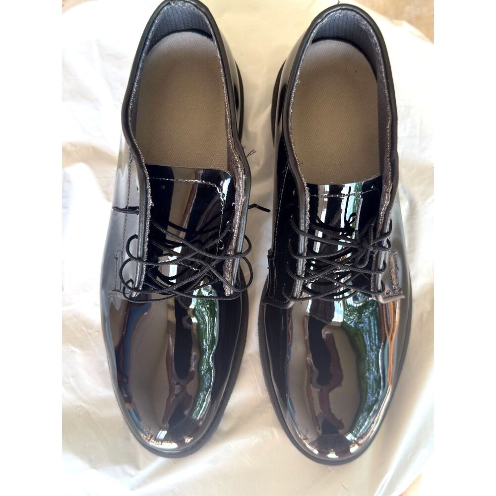Altama US Military High Gloss Oxford Dress Shoes Mens 11 D Vibram Sole Black New
